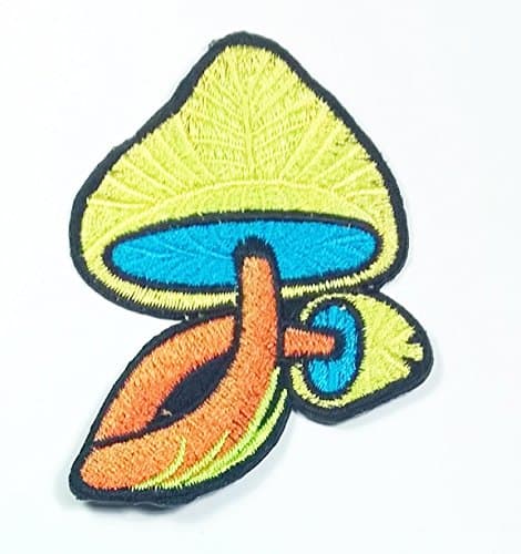 Pretty Cute Colorful Mushroom Iron on Patches Embroidered for Collection with Free Shipping By Botan