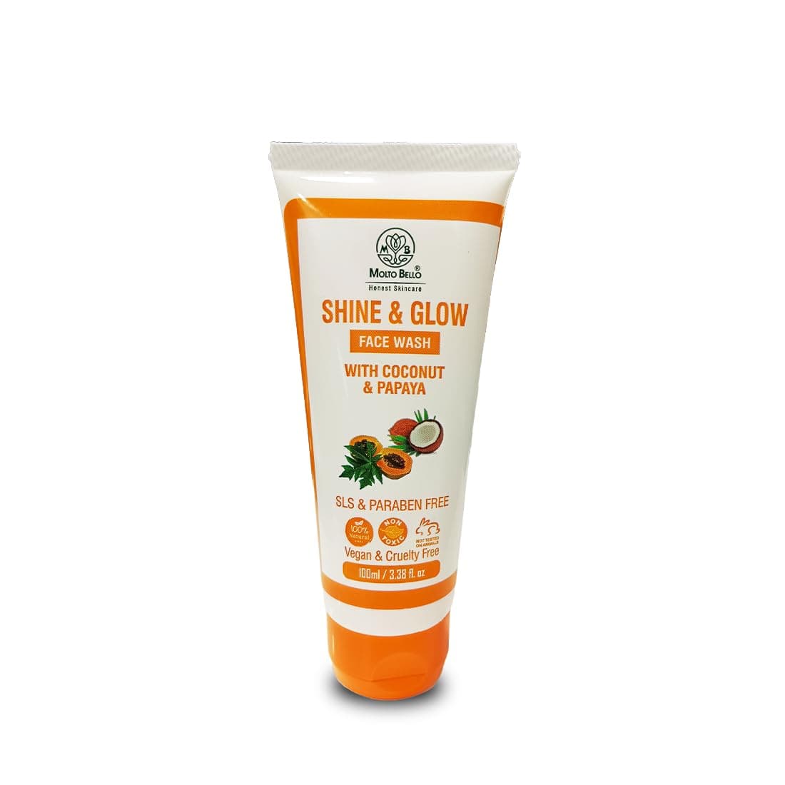 Molto Bello Shine & Glow Face Wash with Papaya extract & Coconut