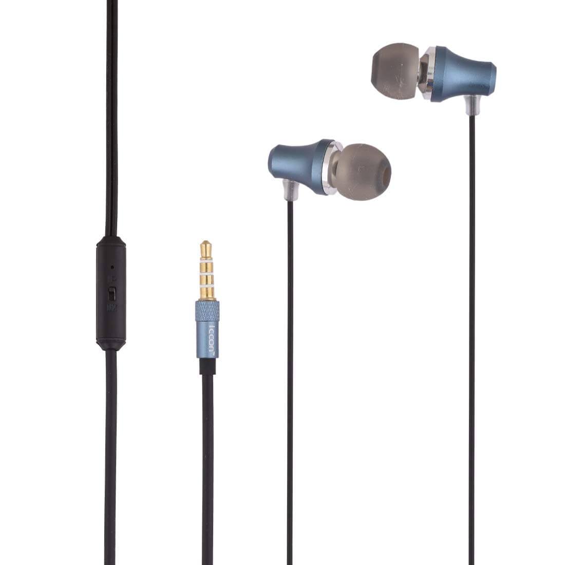 ICCON M8 Hands-Free Earphone with mic Deep Bass Southing Sound with Melodious Audio Beats and Compatible for Samsung/Redmi/Oppo/Vivo/Nokia (Black)/iPhone