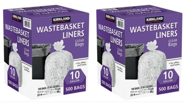 BLUE RIBBONKS 10-Gallon Wastebasket Liners, 500 Bags (Pack of 2)