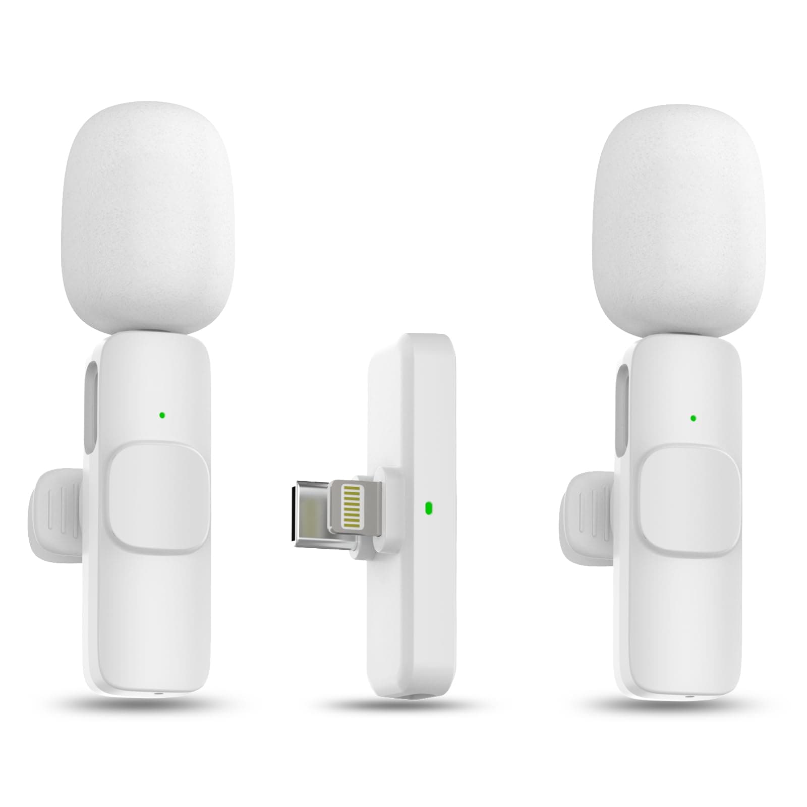 MAYBESTA Professional Wireless Lavalier Microphone for iPhone, iPad, Android - Bluetooth Lapel Mic for Video Recording - Mini Phone Microphone for Tiktok YouTube Interview Podcast Vlog