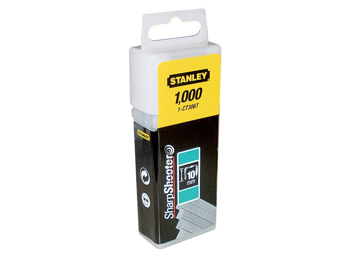 1-CT306T 10mm Flat Narrow Crown Staples (1000 Pieces)