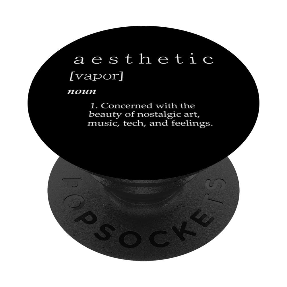 aesthetic definition - vaporwave - beauty - style - vibrance PopSockets Swappable PopGrip