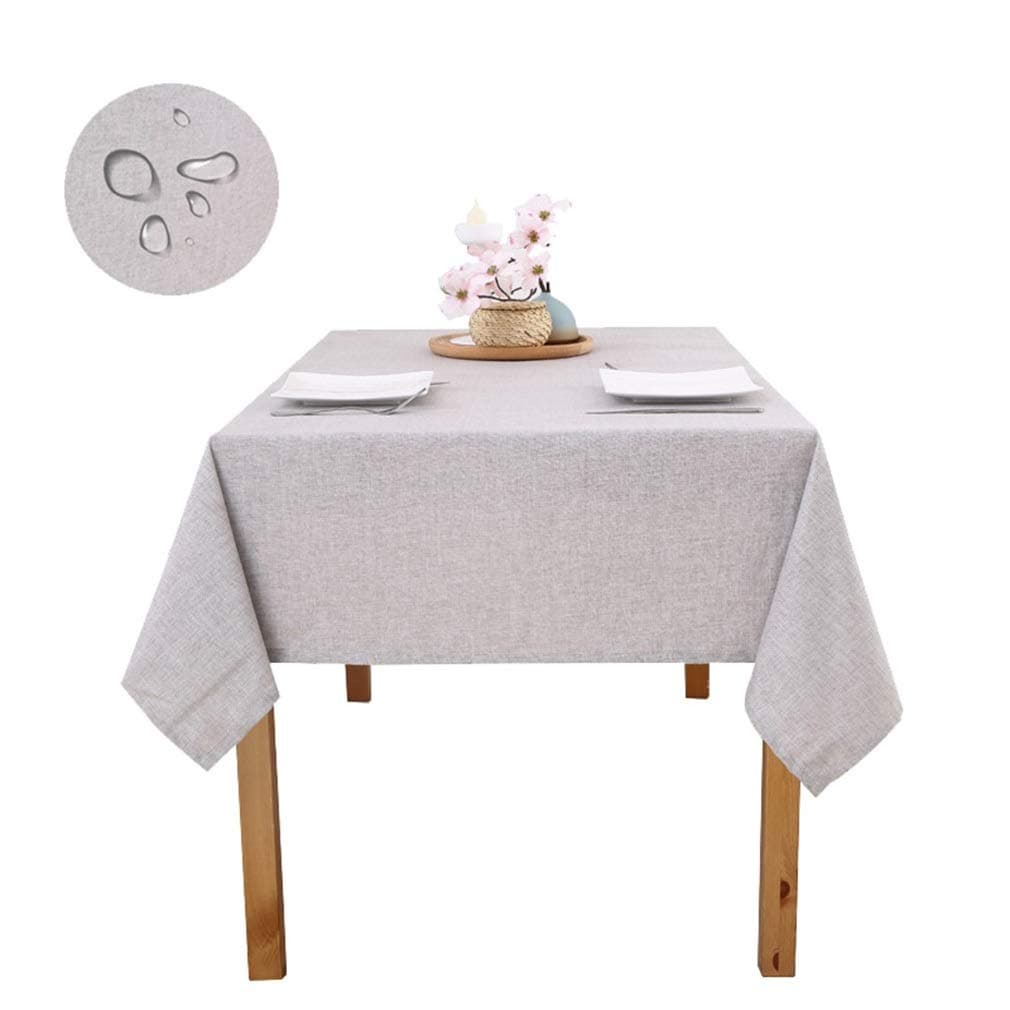LMIM Wipe Clean Tablecloth Waterproof Table Protector Square Rectangular Pvc Vinyl/Plastic For Table/Desk Solid Color Table Cloth 7 Sizes (Color : A, Size : 130x130cm)