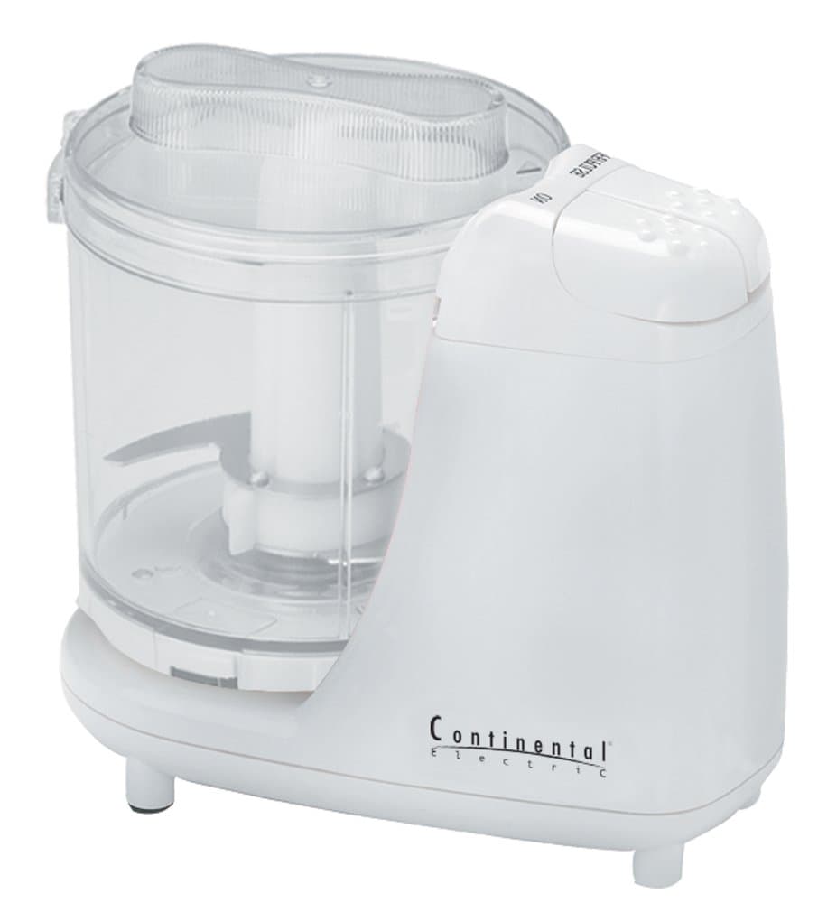 Continental Electric Continental CE22361 1.5 Cup Electric Mini Chopper, White