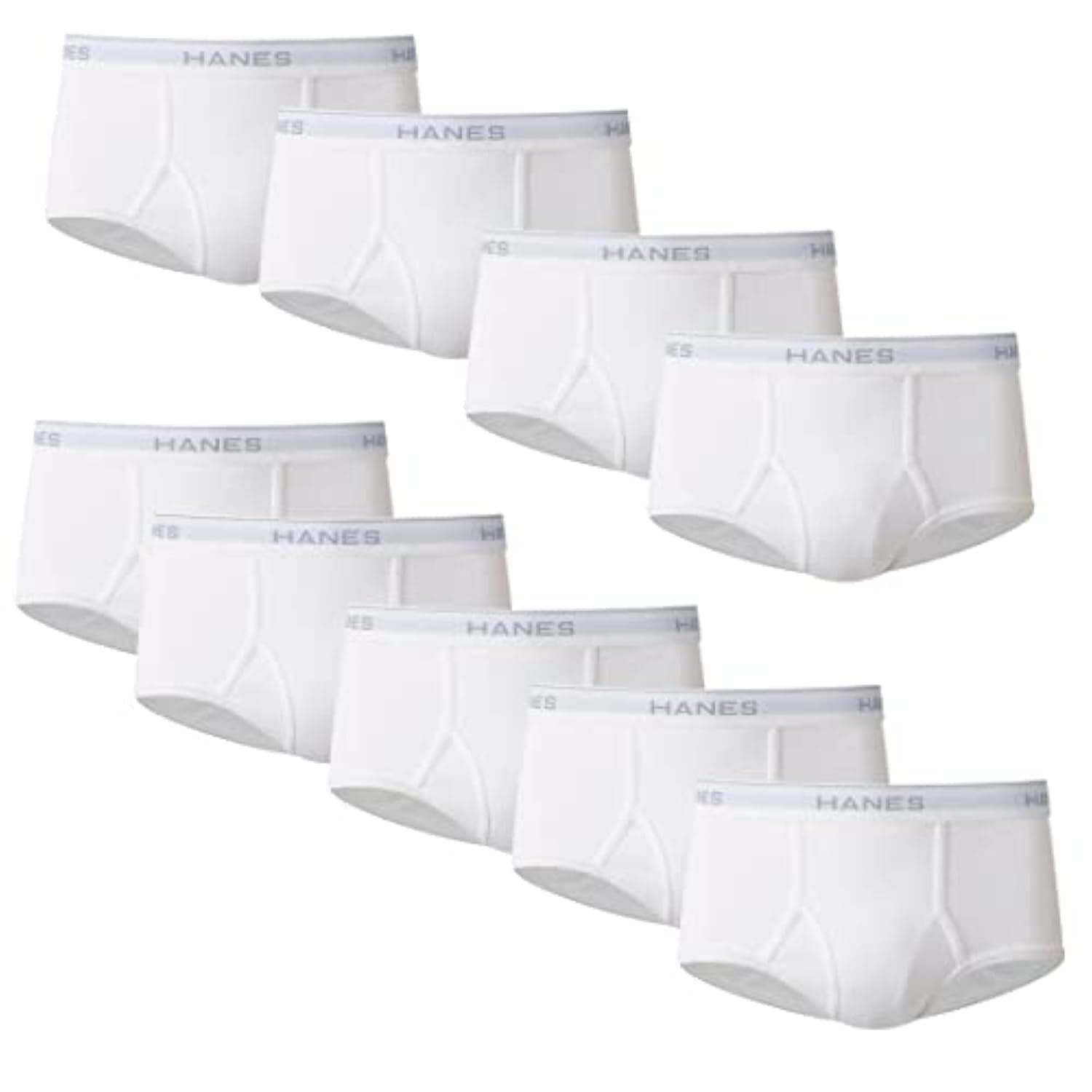 Hanes Men's 225209WHTL 9 Briefs, White