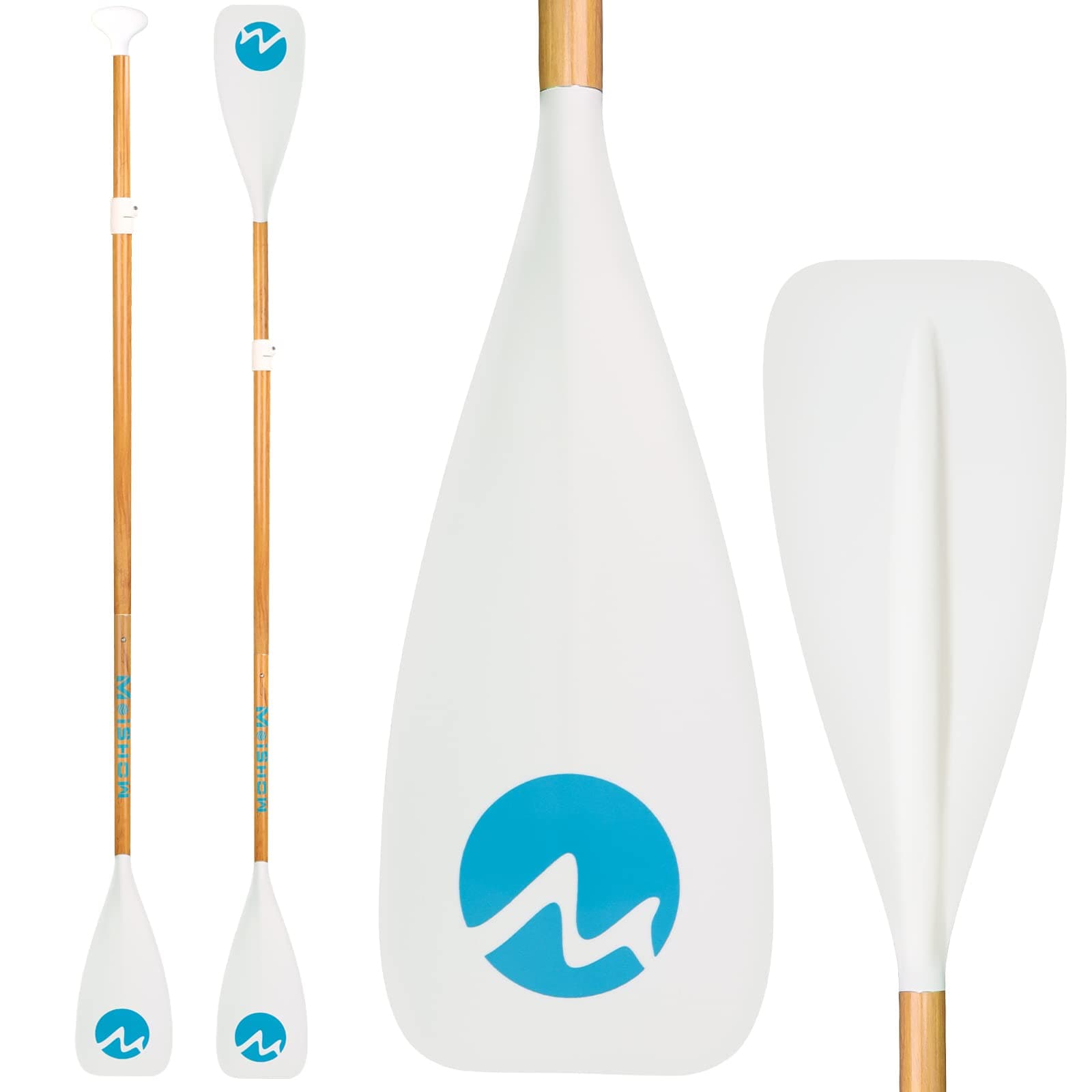 SUP Paddle Board Paddle - Adjustable Paddleboard Paddle Oar 4-Piece Floating Aluminum SUP Kayak Paddle