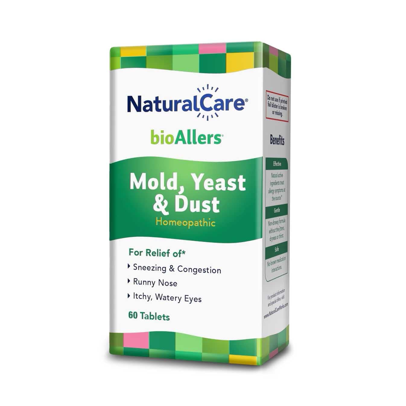 bioAllers Indoor Allergy Homeopathic Treatment for Sneezing & Congestion, Itchy Eyes & Headache Relief | 60 Tablets