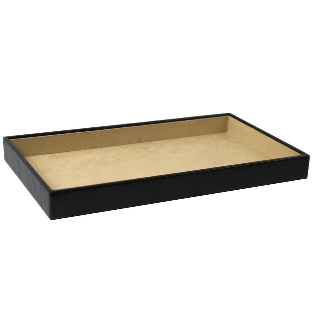 Wolf DesignsWolf Designs 435102 Vault Standard Jewelry Tray, Black, Black