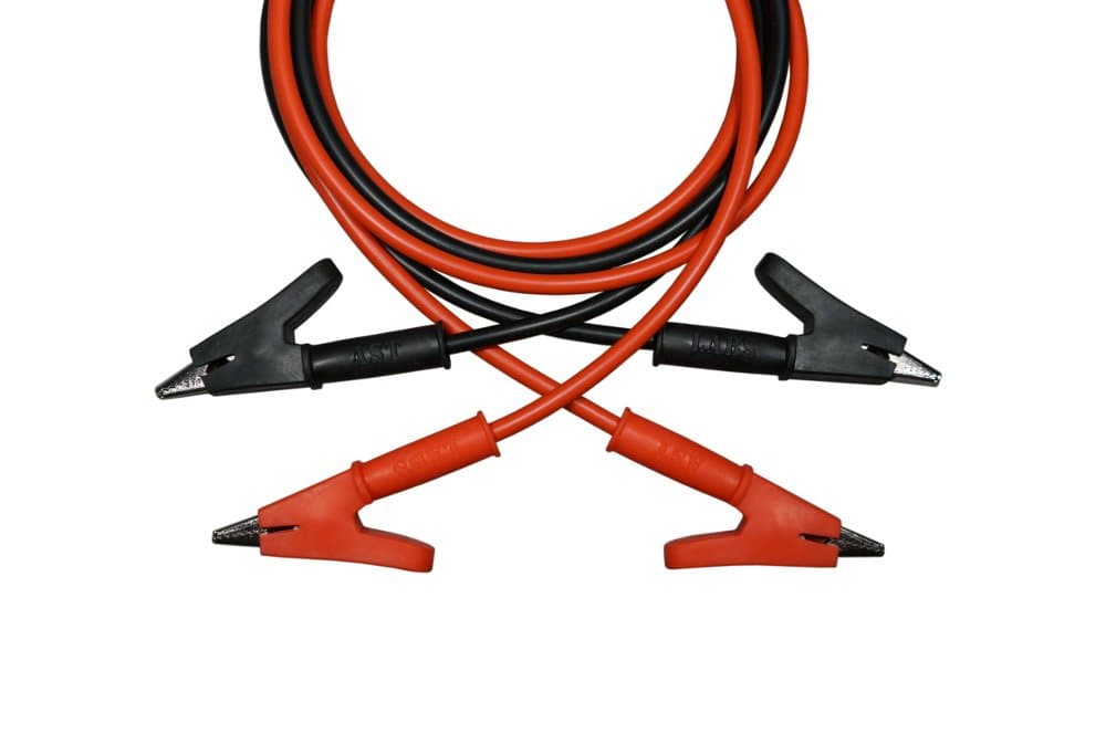 AST Labs Test Lead SILICONE Alligator Clip Heavy Duty to Alligator Clip Heavy Duty (10 ft)