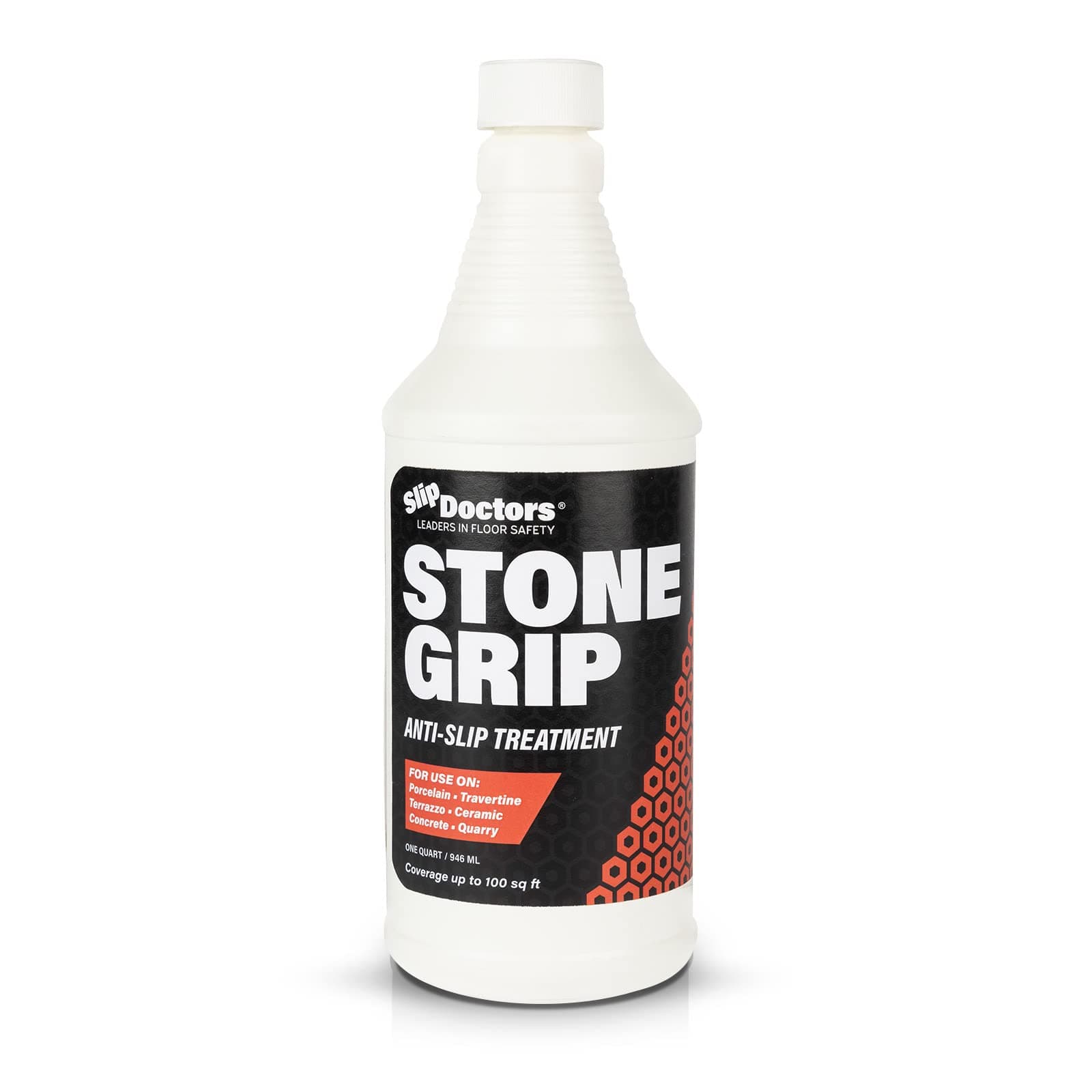 SlipDoctors Stone Grip Anti-Slip Treatment for Tiles & Concrete – 900ml Covers 10 sq. m – Transparent, No Change to Look of Floors