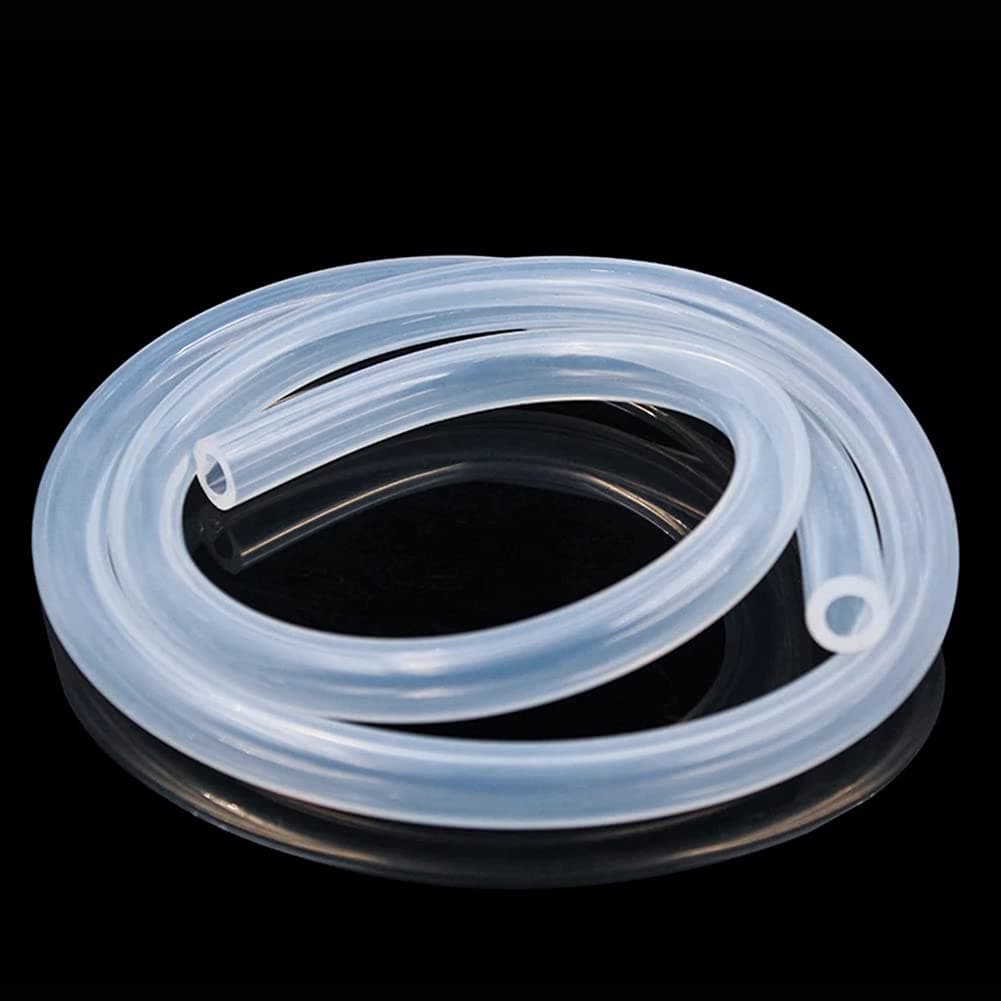 7mm ID x 10mm OD Clear Silicone Tube, Food Grade, 3m Length