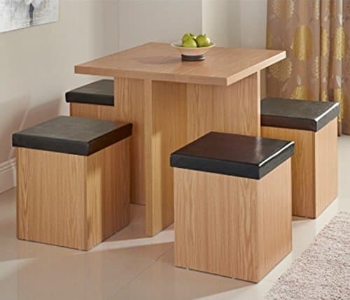 Stylish Stockholm Stowaway Dining Set 5pc perfect for the kitchen or dining room.