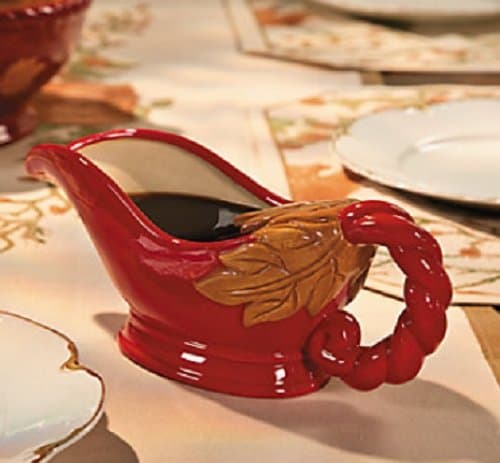 Red Gravy Boat - Serveware