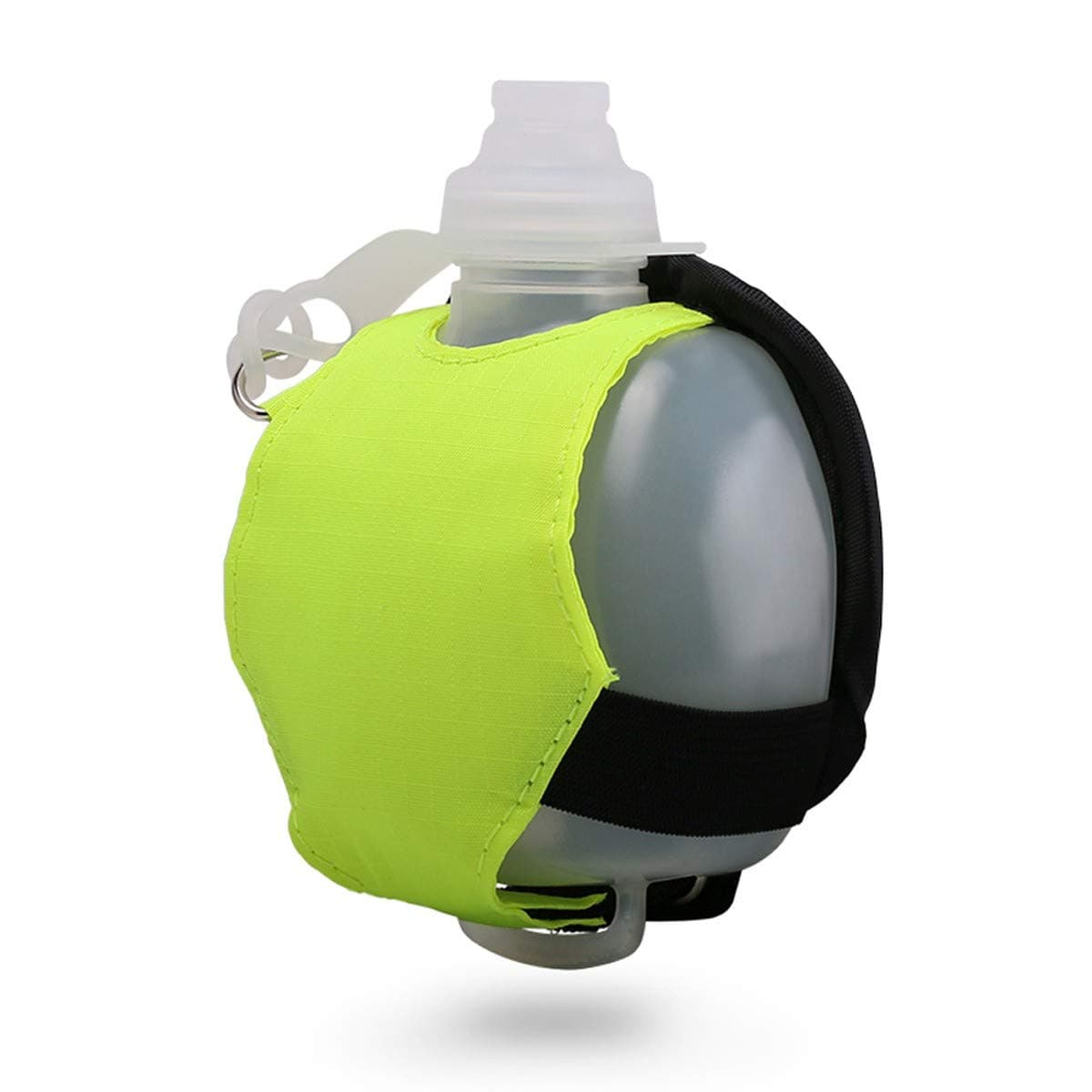 SOYAR Adjustable wrist Running Water Bottle,Fits Marathons,Cycling, Walking, Running, Sports, Leisure and All Outdoor Activities (Fluorescent Green)