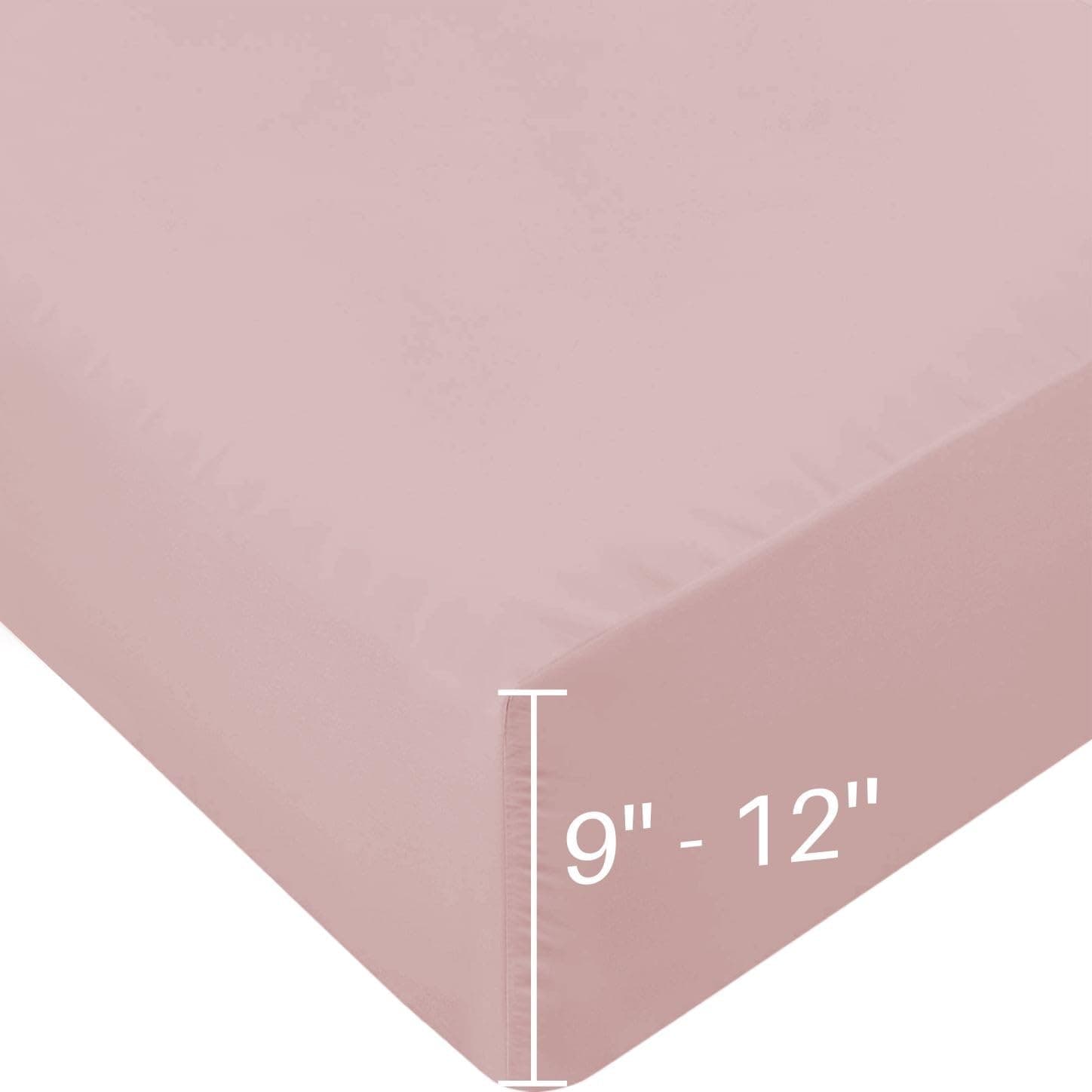 Mohap Bed Sheet Set 4 Pieces Double Brushed Microfiber 1800 - Breathable Cooling Luxury Soft Bedding - Cal King Pink
