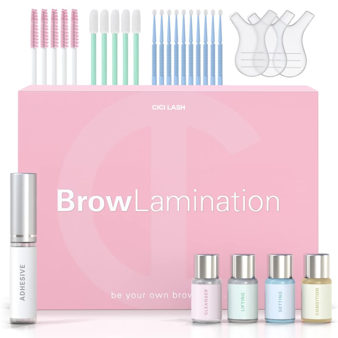 Professional Eyebrow Lamination Kit with Keratin Conditioning | Instant DIY Eye Brow Lift for Fuller, Thicker Brows | Easy to Use and Long Lasting Results