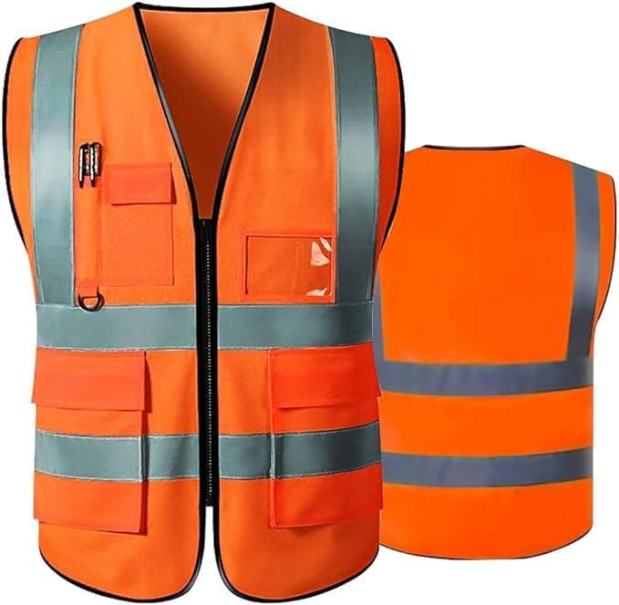 HIvis001, Unisex, Reflective Safety Vests High Visibility