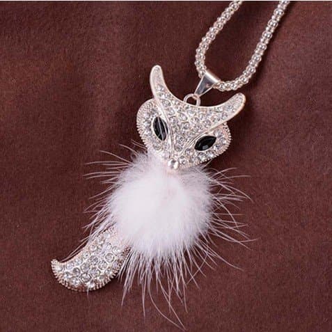 Sweater Chain Wild Fashion Women Necklace Fox Long Section