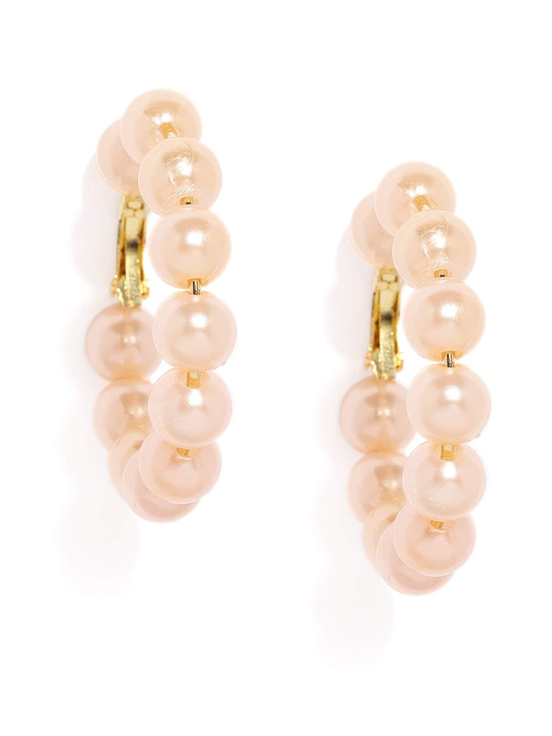 ZAVERI PEARLSModern Style Beaded Hoop Earring For Women-ZPFK9125