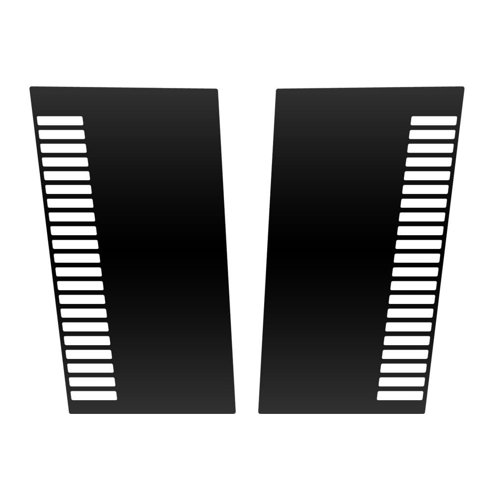 Matte Black Vinyl Hood Decal Kit - Vents Design - Compatible with Jeep 84-01 Cherokee XJ & 86-92 Comanche MJ