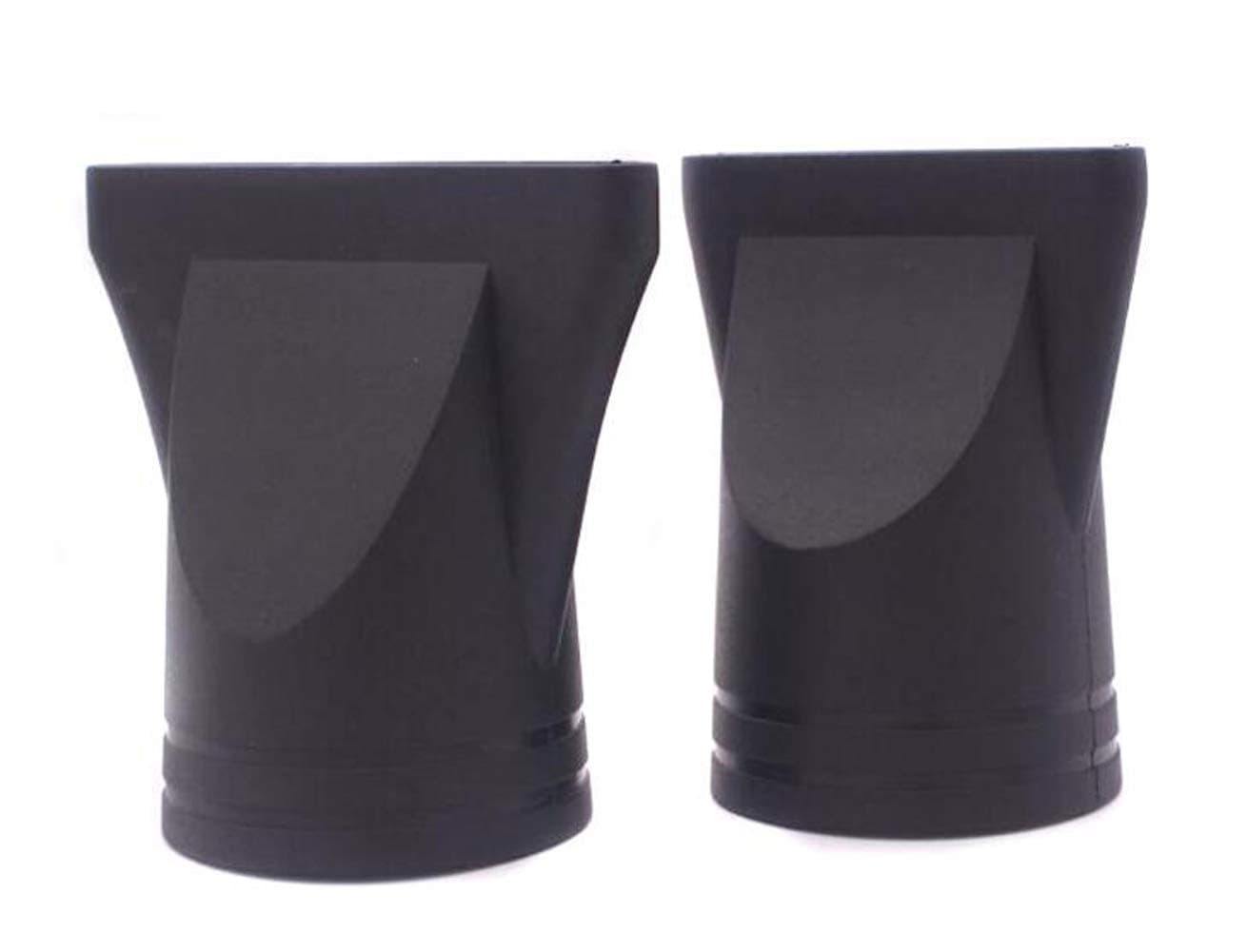erioctry 2PCS (Not Universal) Black Plastic Salon Replacement Hair Dryer Drying Concentrator Hair Styling Tool Hood Cover ONLY Fit for the Nozzle Outer Diameter is 4.5CM