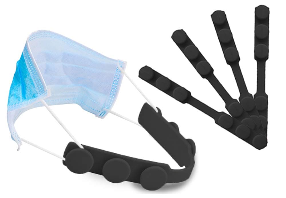 - Mask Strap Extender,Anti-Tightening Mask Holder Hook Ear Strap 2020 Update (allblack)