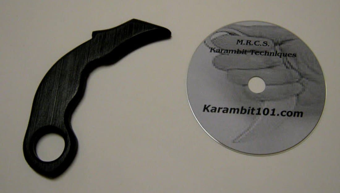 Kalaj Kutter Trainer Knife Kerambit Karambit Training DVD Video Pencak Silat Pukulan Serak Polypropylene FMA Replica