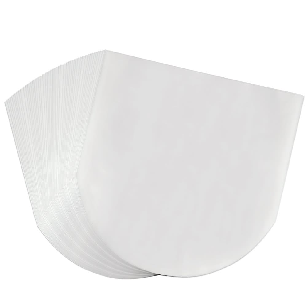 OPount 50 Pieces Semi-Transparent Inner Plastic Record Cover Sleeves for 12 Inch Vinyl LP Album