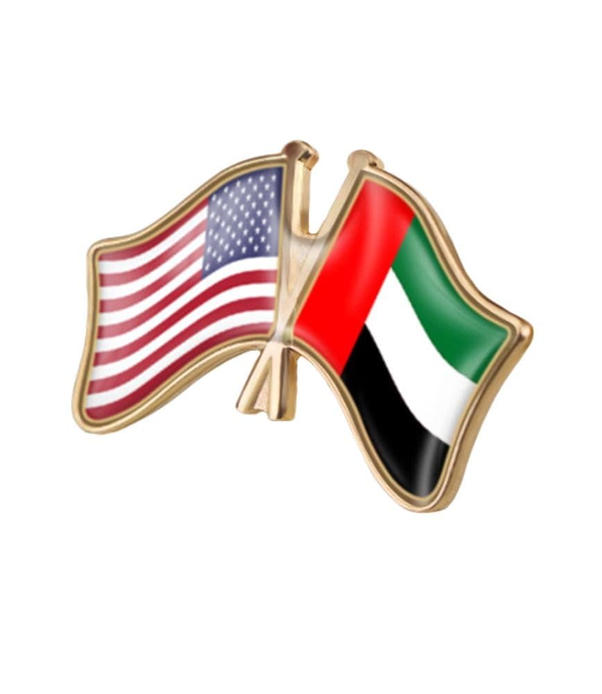 vmcoatdu USA American and Germany Deutschland Friendship Flag Cross Connection Pin Brooch Badge for Hat Cap Clothing Backpack Pin