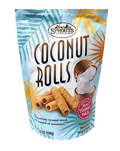Crispy Sweet Coconut Rolls 3.5oz (6 Pack)