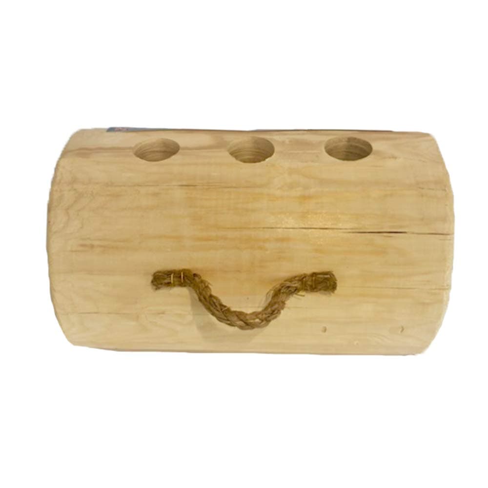 TripleTorch One Log Campfire Fireplace Camping Cooking Camp Fire Wood Log with 3 Chimneys and Fire Start Stick