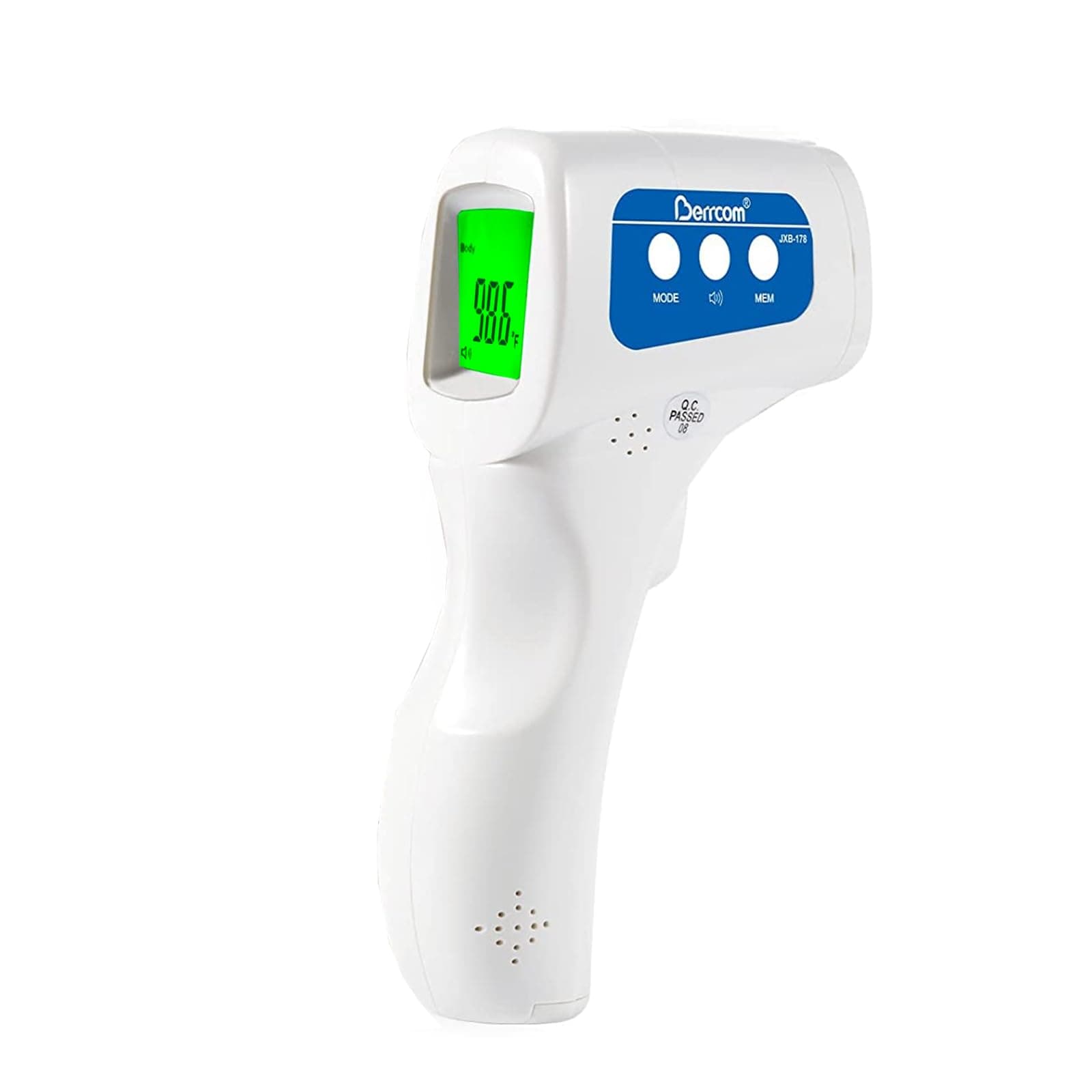 Berrcom Non Contact Forehead Thermometer Digital No-Touch Infrared Thermometers 3 in 1 for Adults and Kids Fever Check Thermometer Temperature Gun for Baby(Included 2X AAA Batteries)