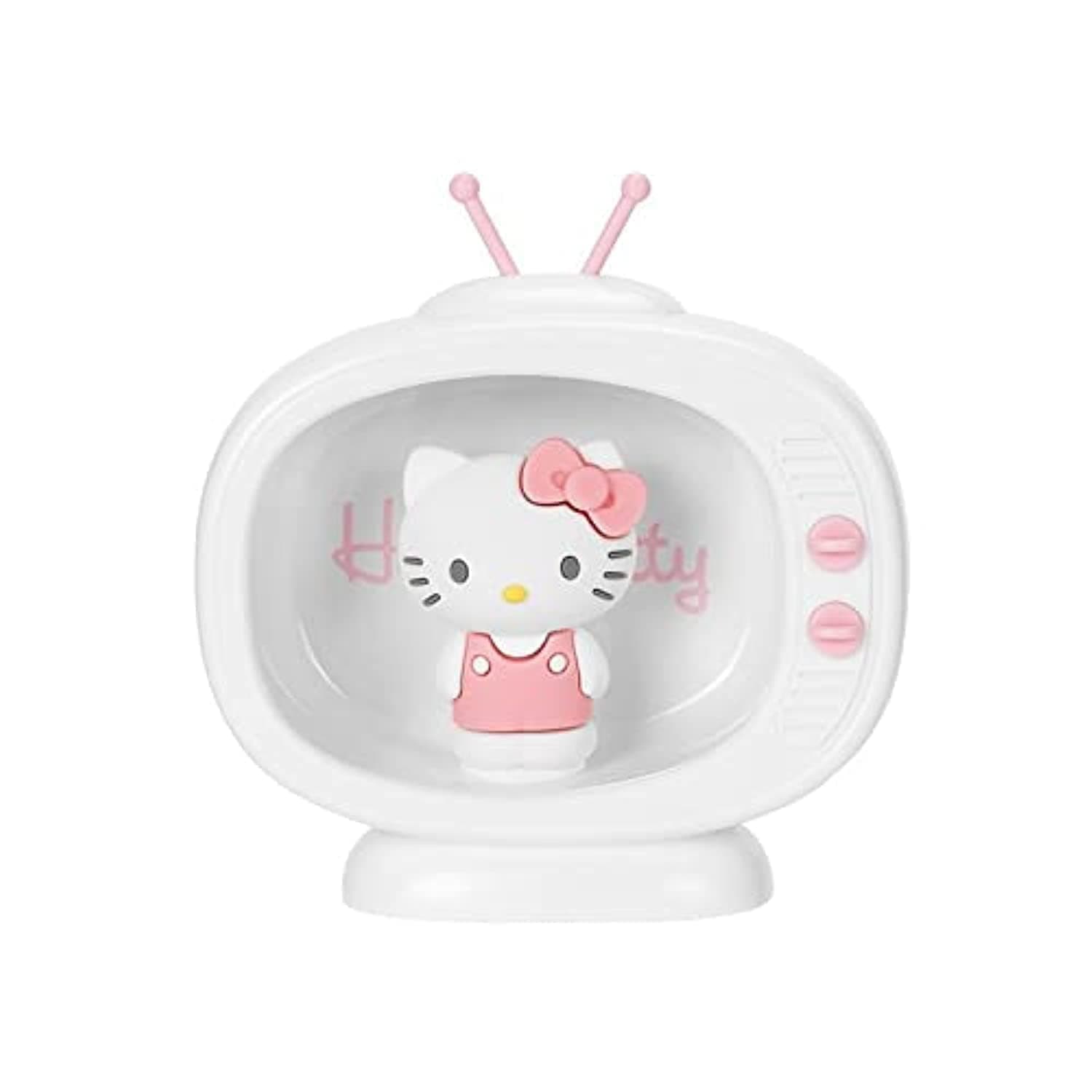 Cute Night Light, Kitty My Melody Cinnamoroll LED Mini TV Model Night Lamp, Portable Bedroom Bedside Bed Lamp Gifts for Women Teenage Teen Girls Boys (Hello Kitty)