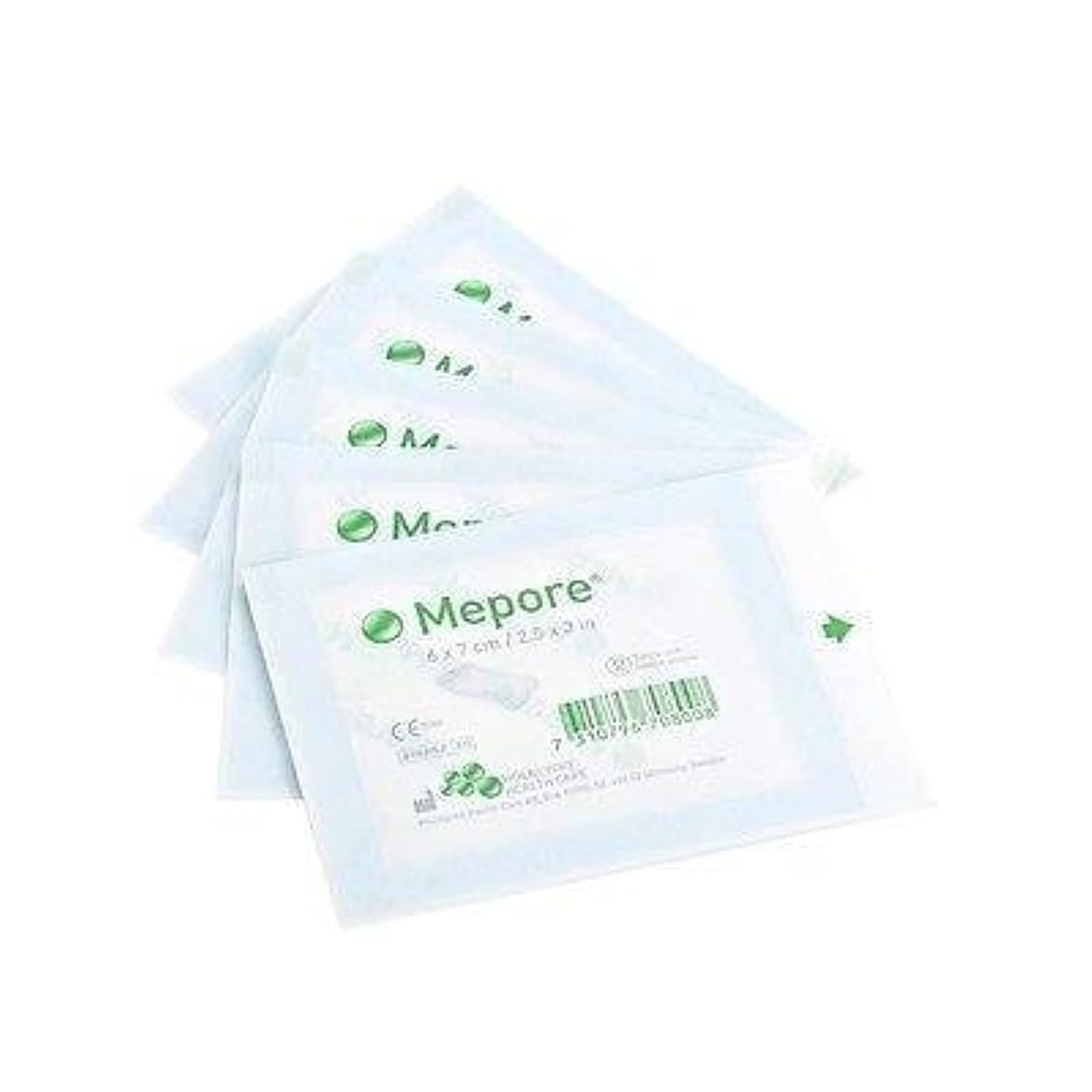 MeporeSterile Absorbent Dressings 6cm x 7cm x60 Wounds Cuts Grazes 670800