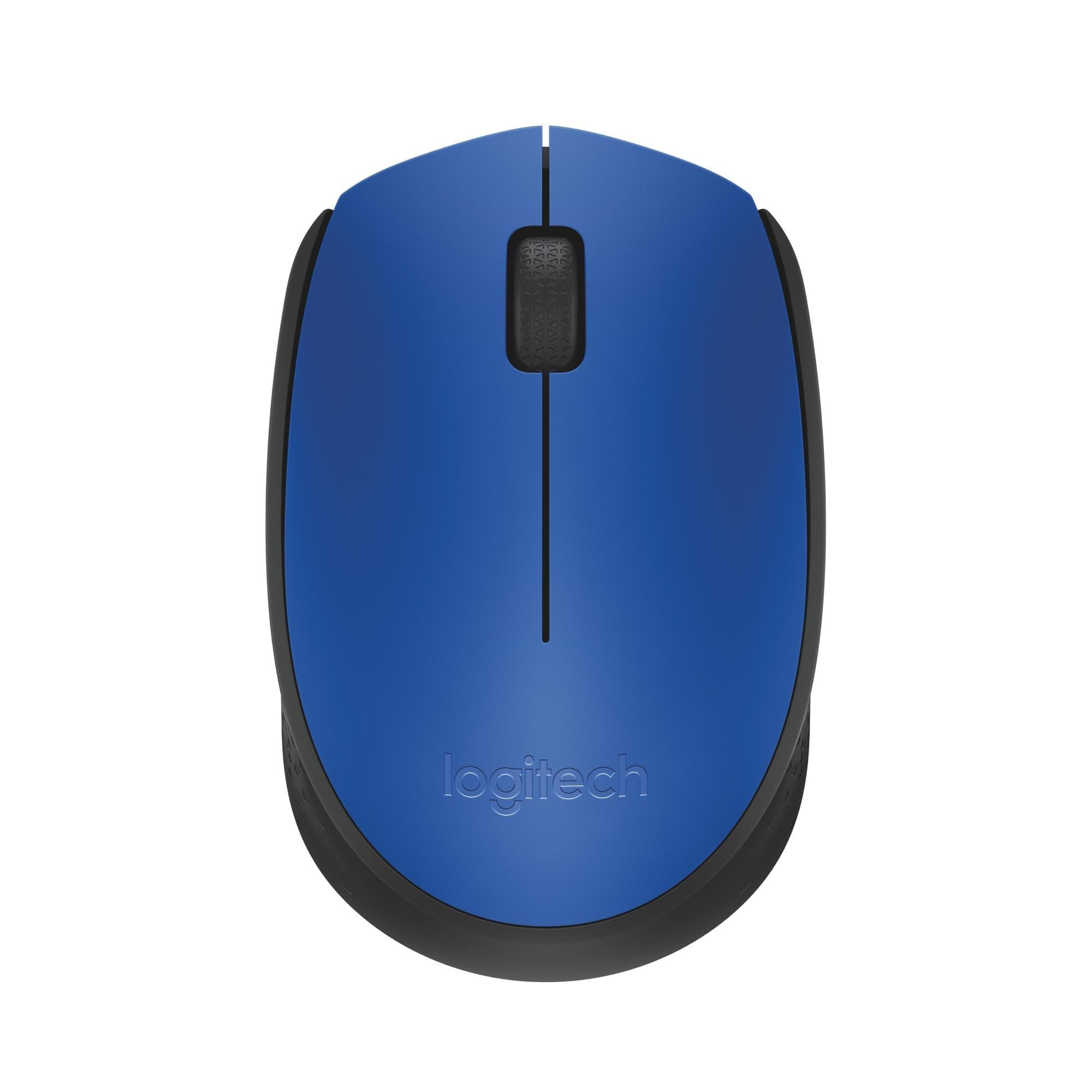 Logitech M171 Wireless Mouse for PC, Mac, Laptop, 2.4 GHz with USB Mini Receiver, Optical Tracking, 12-Months Battery Life, Ambidextrous - Blue