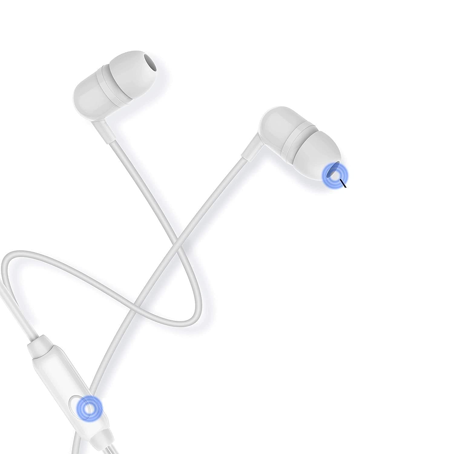 In-Ear Headphones Earphones for HTC Desire 816 Earphone Original Like Wired Stereo Deep Bass Head Hands-free Headset Earbud With Built in-line Mic, Call Answer/End Button, Music 3.5mm Aux Audio JackKX 2- (HF- 201, Black)