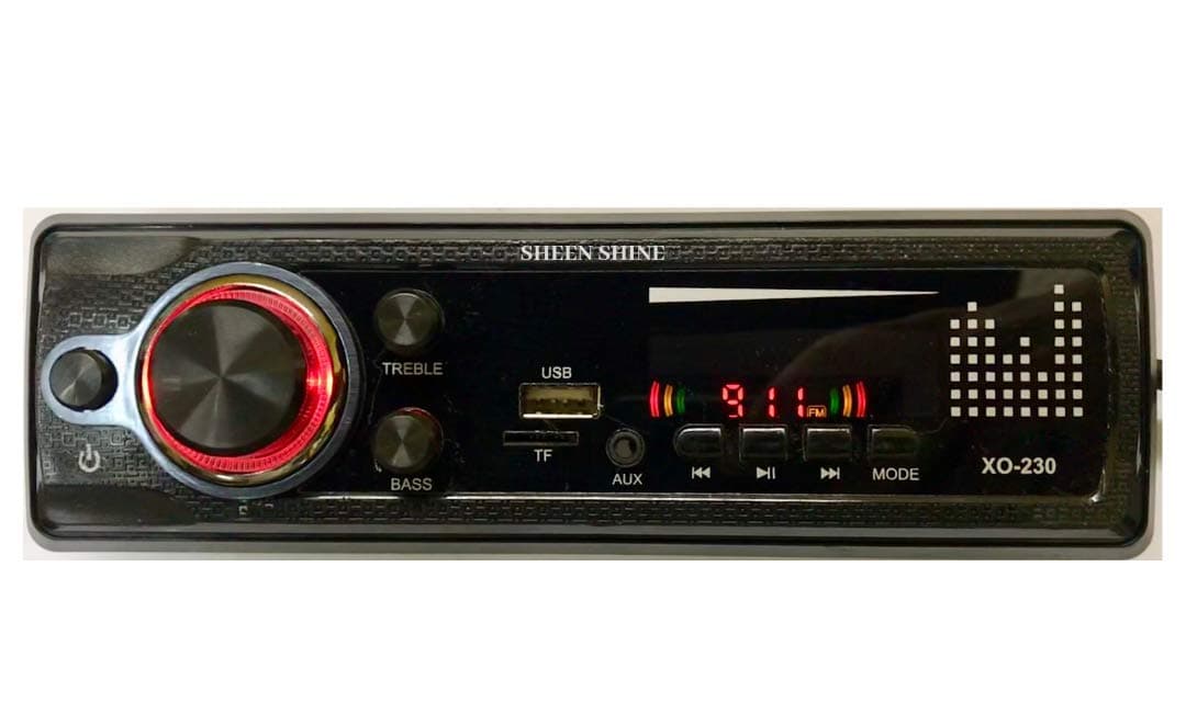 car Stereo Sinle Din XO-230 | car Music System | Car Stereo with Bluetooth, USB, Aux, SD Card