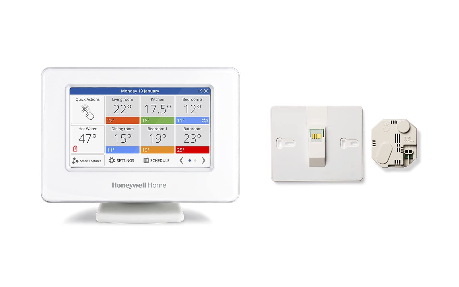 Honeywell HomeTHR99C3100 evohome Smart WiFi Thermostat + 1 Wall Mounting Kit ATF600