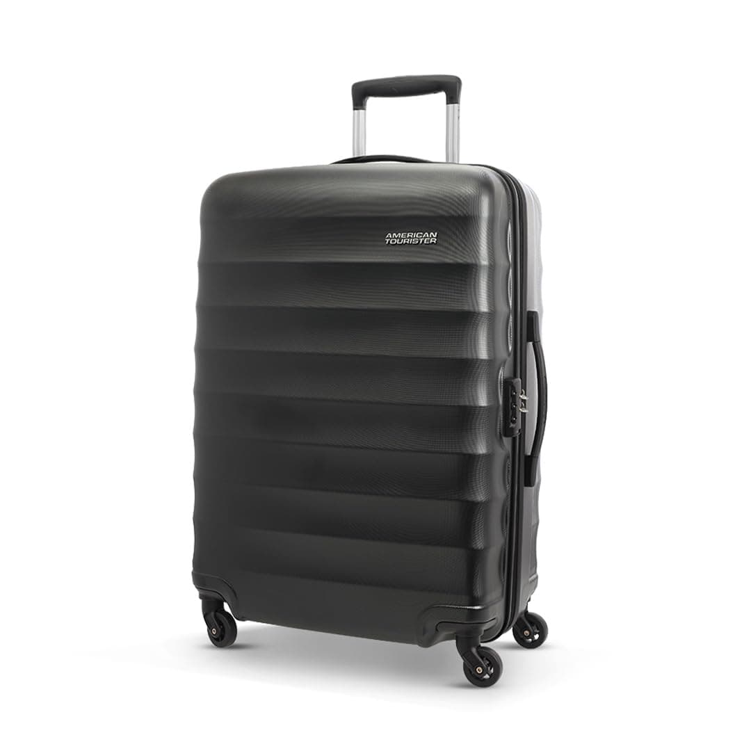 4 Wheels Trolley Bag for Travel | Barcelona 79 Cms Polycarbonate Spinner Hardsided Large Check-in Luggage Bag | Suitcase for Travel | Trolley Bag for Travelling, Gunmetal