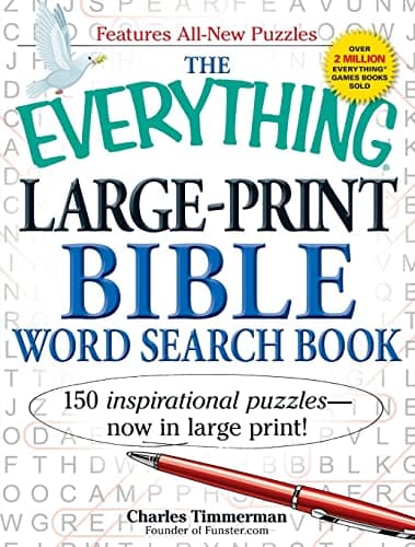 The Everything Large-Print Bible Word Search Book: 150 inspirational puzzles - now in large print! (Everything® Series)