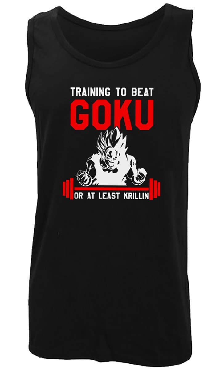 Training to Beat Goku Athletic Vest (Black)
