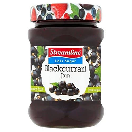 Streamline Low Sugar Blackcurrant Jam 340g
