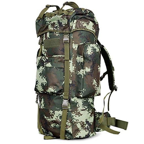 Hiking BackPack Coco Camo, Waterproof Rucksack Outdoor Sport Travel Trekking Running Mens Large Capacity (Color : D, Size : 65L)