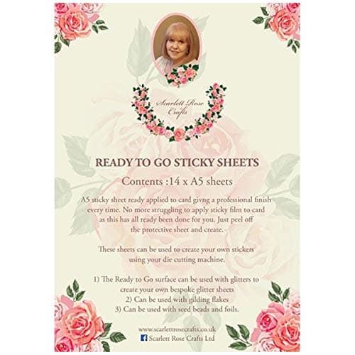 Scarlett Rose Crafts A5 Ready to Go Sticky Sheets | 14 Sheets