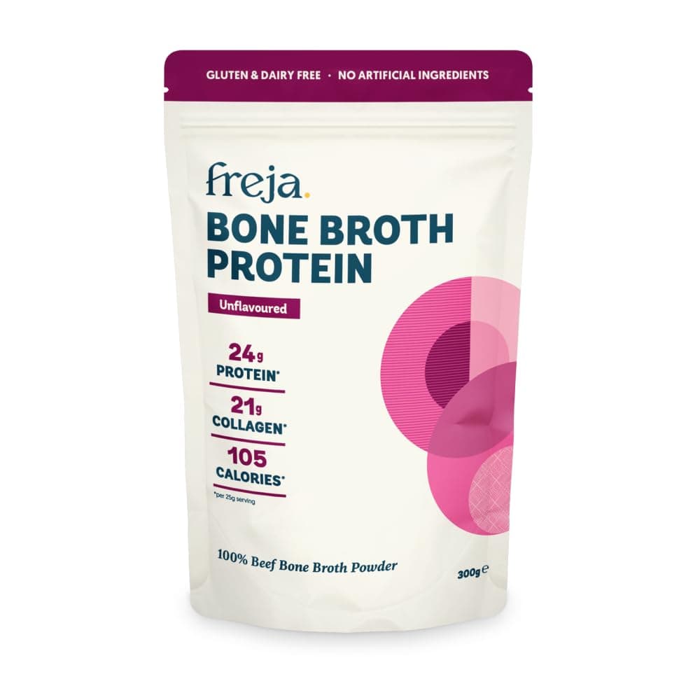 Bone Broth Powder | 100% Natural Collagen & Protein Powder | Pure Beef, Grass-Fed | Amino Acids & Minerals | Nutrition for Healthy Gut, Skin, Hair & Nails | 300g (15 Servings)