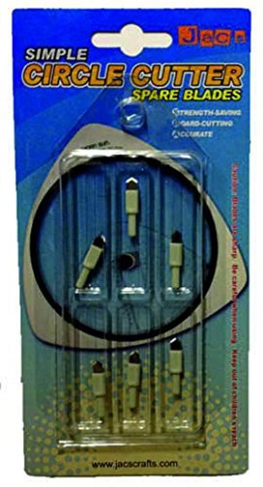 Jacs Circle Cutter Spare Blades, Pack of 6