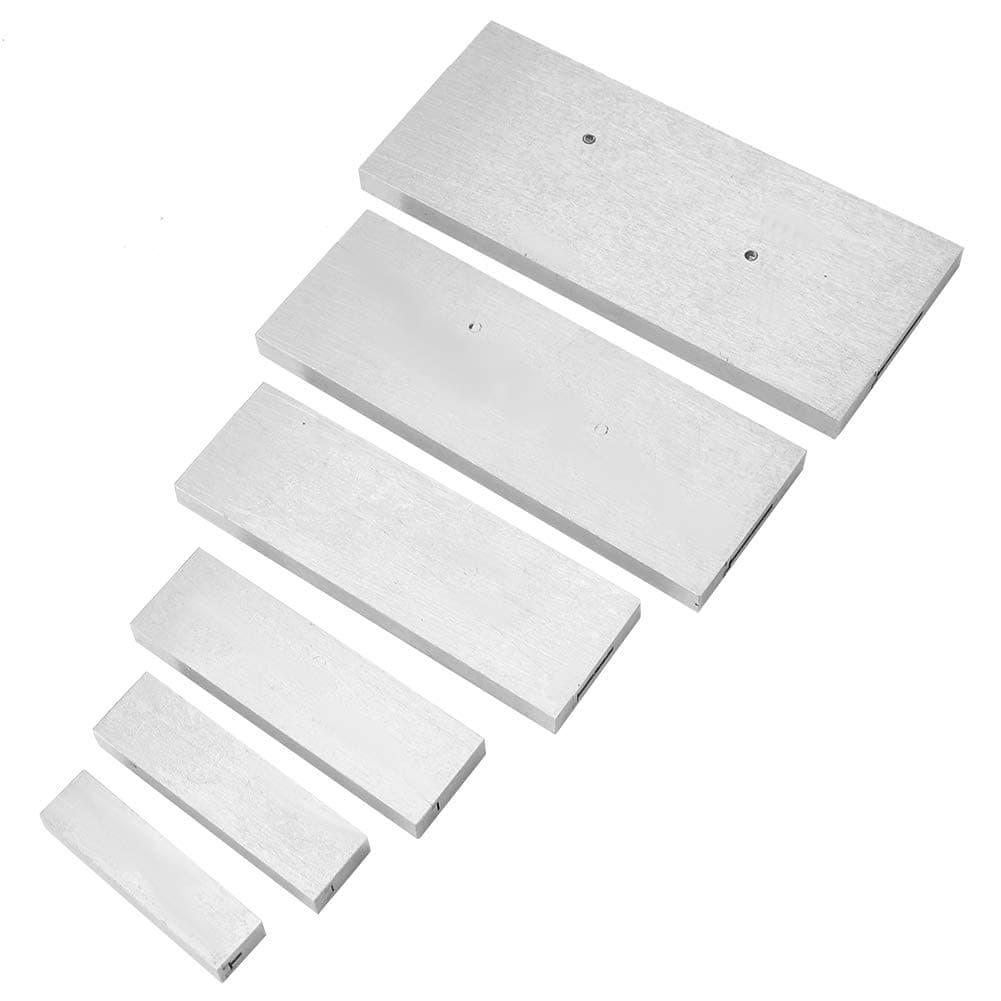 6 Pcs Steel Adjustable Parallel Block Set, Machinist Parallel Bars Tools Kit, 3/8~2 1/4in Adjustment Range for Accurate Measurement Or Large Range Measuring