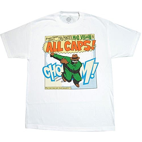 Stones Throw: Madvillian All Caps Shirt - White