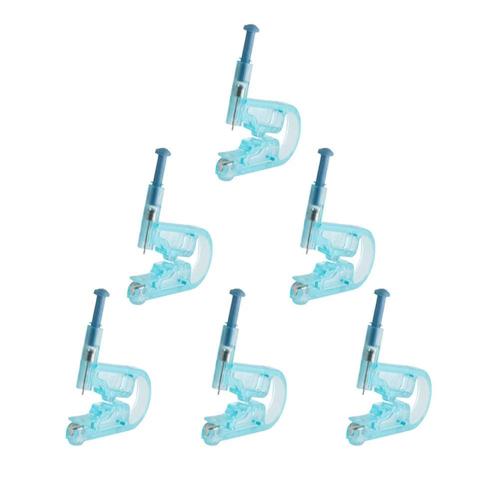 6pcs Disposable Ear Piercing Gun Unit Tool with Earring Studs (First generation)